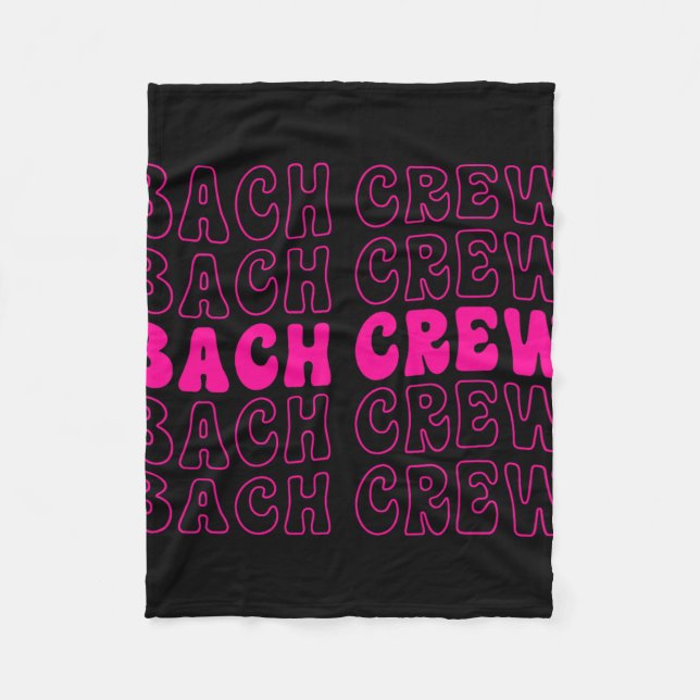 BrollopsCrew Brud Squad Bröllopsfest Sällskap För  Fleecefilt (Framsidan)