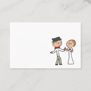 Bröllopsdag av groom visitkort