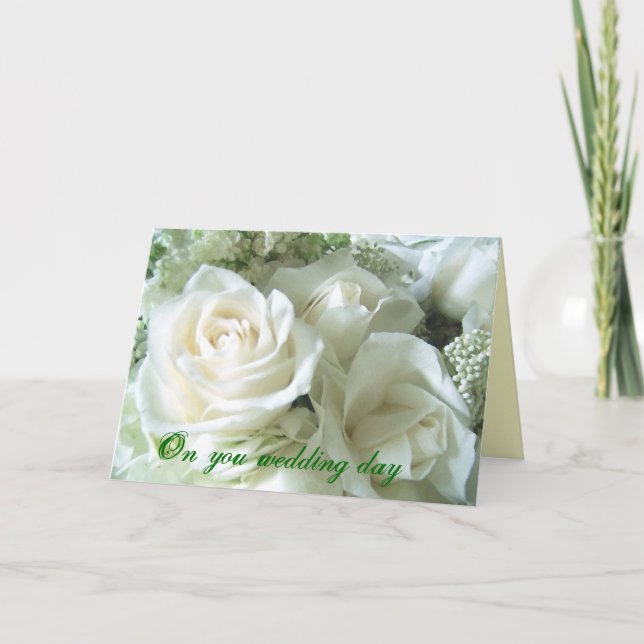 Bröllopsdag Blessings_-kort Kort (Framsida)