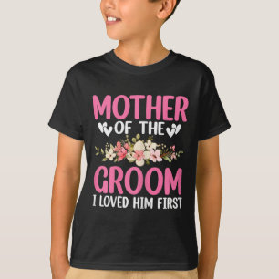 Bröllopsdag Bröllop Mor till brudgummen Jag älskad T Shirt
