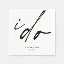 Bröllopsdag Elegant Script I Do