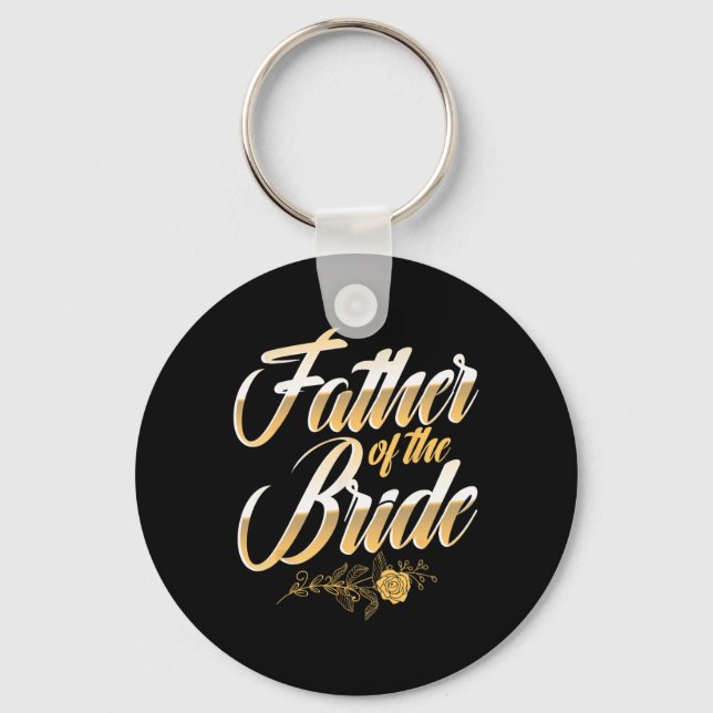 Bröllopsdag Far till bruden Speningsfest Bröllopsp Nyckelring (Framsida)