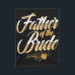 Bröllopsdag Far vid Bride Bachelor Party Bri Fleecefilt<br><div class="desc">Bröllopsdag Far vid Bride Bachelor Party Brides Far 1</div>