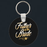 Bröllopsdag Far vid Bride Bachelor Party Bri Nyckelring<br><div class="desc">Bröllopsdag Far vid Bride Bachelor Party Brides Far 1</div>
