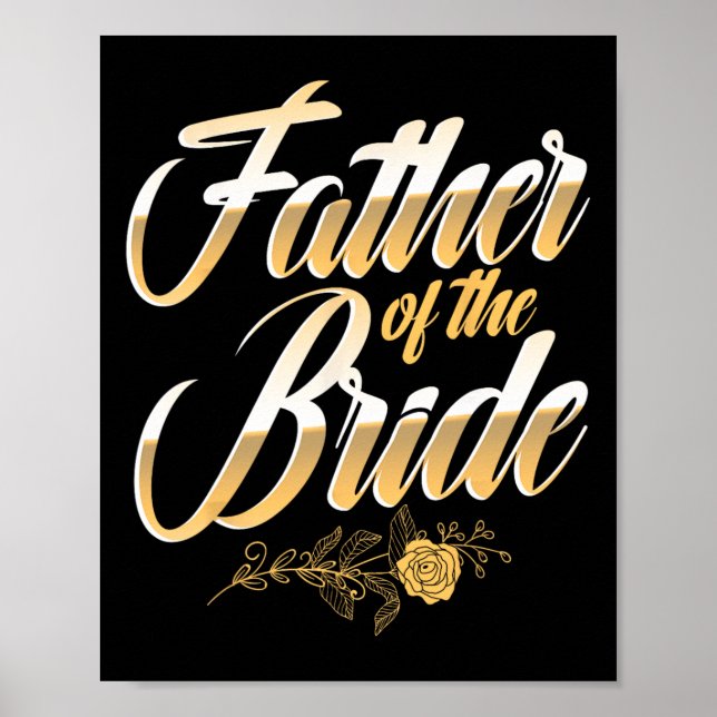 Bröllopsdag Far vid Bride Bachelor Party Bri Poster (Framsidan)
