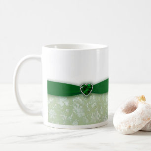 Bröllopsdag för damast 55th kaffemugg