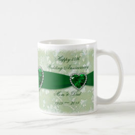 Bröllopsdag för damast 55th kaffemugg