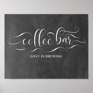 Bröllopsdag för Pub-chalkboard- Poster