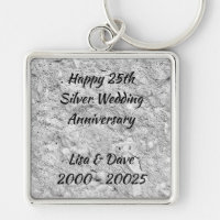 Bröllopsdag för silver för silversten 25th