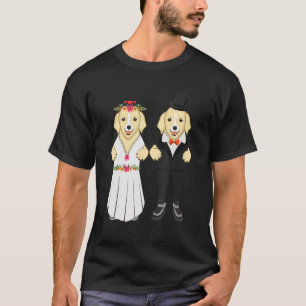 Bröllopsdag Gift Hund Djuruppfödning Hund T Shirt