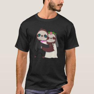 Bröllopsdag Giftermål Sloth HerbivorAnimal T Shirt