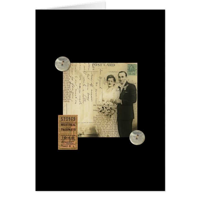 Bröllopsdag Hälsningskort (Framsidan)