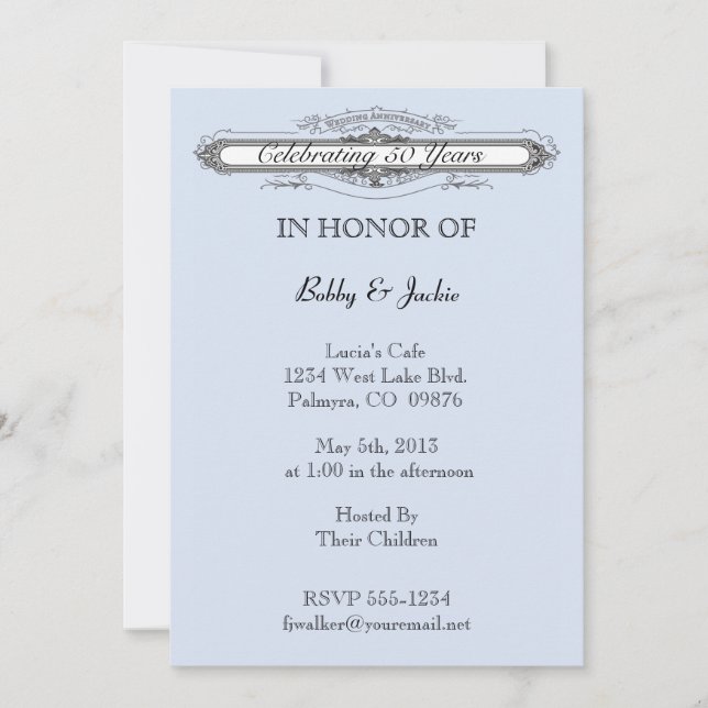 Bröllopsdag Inbjudningar (Framsida)