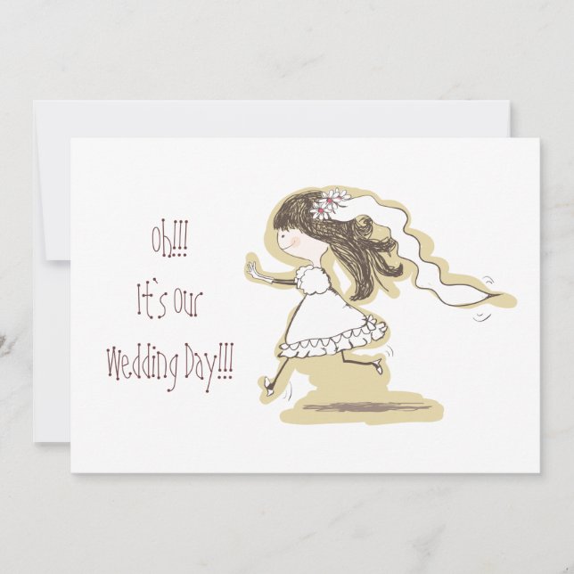 Bröllopsdag Inbjudningar (Framsida)