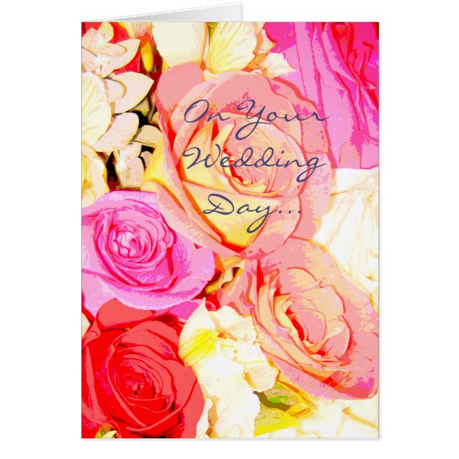 Bröllopsdag - kort (Framsidan)