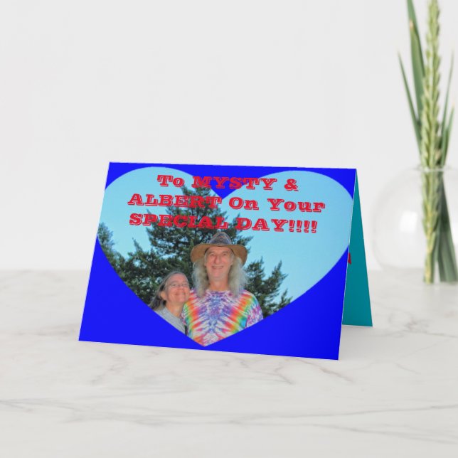 BRÖLLOPSDAG-kort Kort (Framsida)