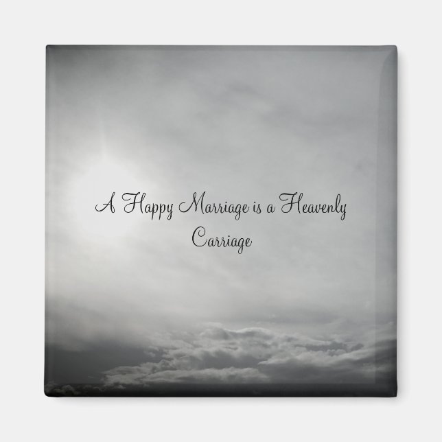 BRÖLLOPSDAG MAGNET ROMANTIC DESIGN STIL (Framsidan)