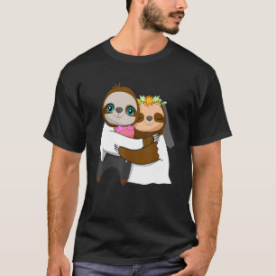 Bröllopsdag Married Sloth Whisperer Herbivore T Shirt