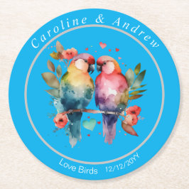 Bröllopsdag/Rehearsal Underlägg Love birds
