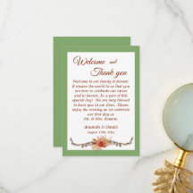 Bröllopsdag - tackkort