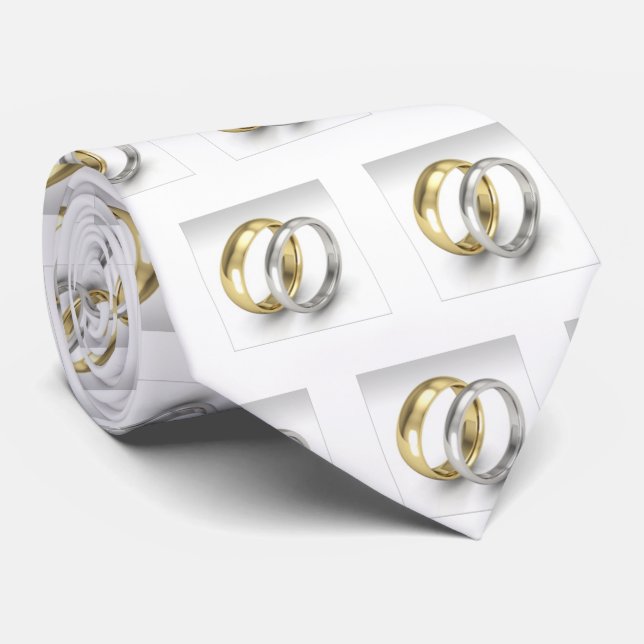 ***BRÖLLOPSDAG*** TID *MED RINGAR FÖR DIN GRUPP * SLIPS (Rullad)