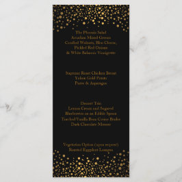 Bröllopsdag Trendig Guld-punkter Meny