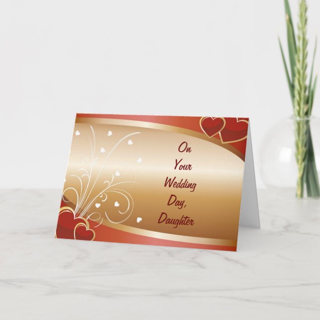 bröllopsdagen "DAUGHTERS" Kort (Framsida)