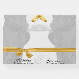 Bröllopsdagen vintage Grooms Gästböcker