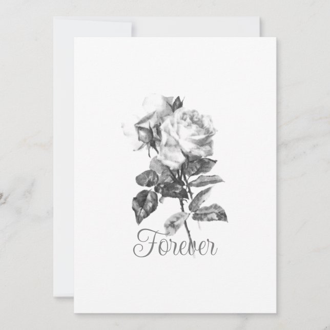 BRÖLLOPSDAGENS INBJUDANDE-platta kort (Framsida)