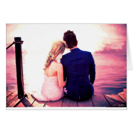 Bröllopsdaghorisont Hälsningskort