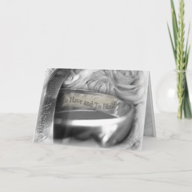 Bröllopsdagkort Kort (Framsida)