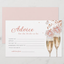 Bröllopsdagsrådskort Bridal Shower med blommor & P Brevpapper