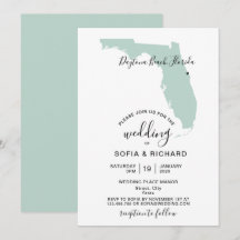 Bröllopsdestination Florida Karta Löst Hjärtat