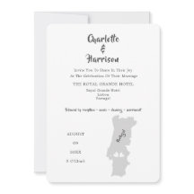 Bröllopsdestination Portugal Fotoinbjudan