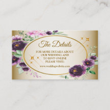 Bröllopsdetalj Lila Rosa Blommig Grön Guld