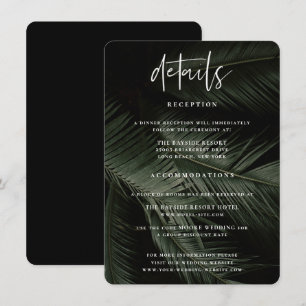 Bröllopsdetaljer för Moody Tropics Tilläggskort