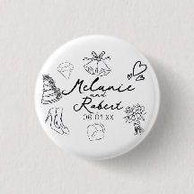 Bröllopsdoodle Spara datum Bröllopsjubileum 