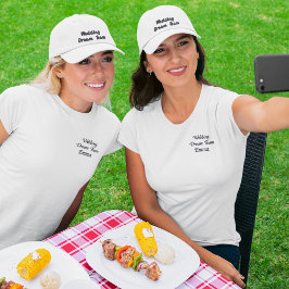 Bröllopsdrömteam, Brud, Möhippa Broderad Keps