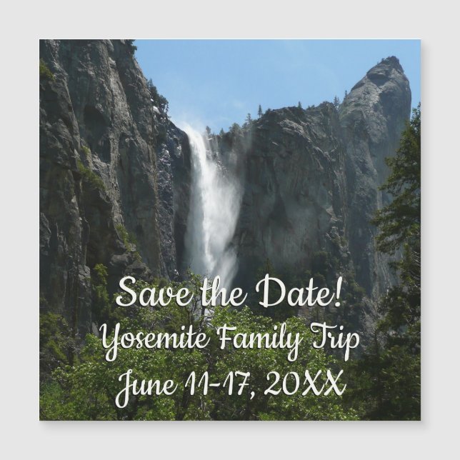 Bröllopsdunstfallen i Yosemite nationalpark (Framsida)