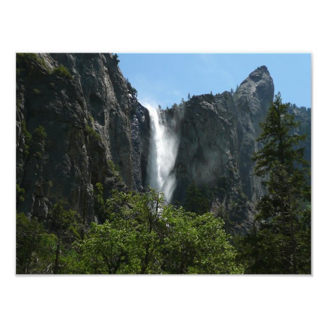 Bröllopsdunstfallen i Yosemite nationalpark Fototryck (Framsidan)