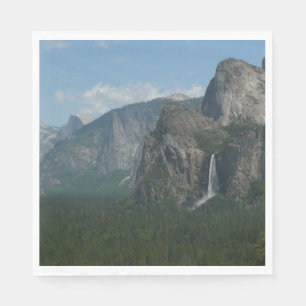 Bröllopsdunstfallen och Half Dome i Yosemite Pappersservett