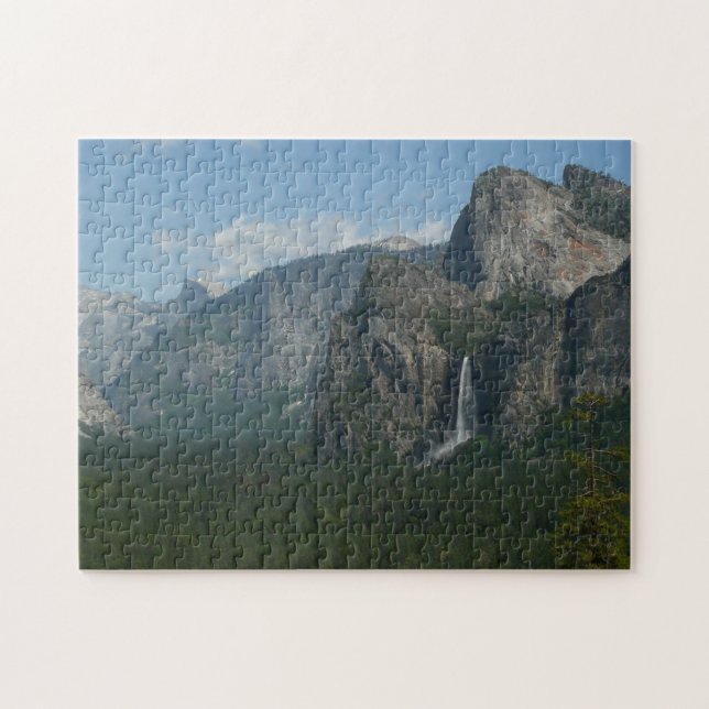 Bröllopsdunstfallen och Half Dome i Yosemite Pussel (Horisontell)