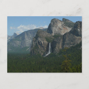 Bröllopsdunstfallen och Half Dome i Yosemite Vykort