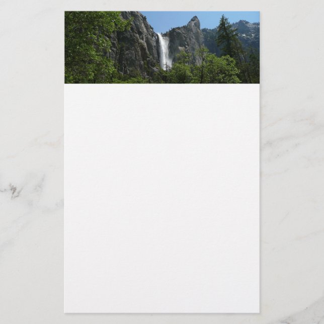 Bröllopsdunstfallet i Yosemite nationalpark Brevpapper (Framsida)