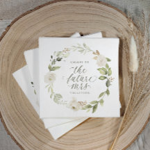 Bröllopsdusch Den blivande fru Watercolor blommor