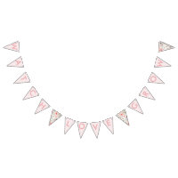 Bröllopsdusch Fladdrande Banner Med Blush Vilda Bl
