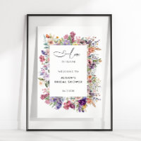 Bröllopsdusch Floral Trädgård Välkommen Love In Bl