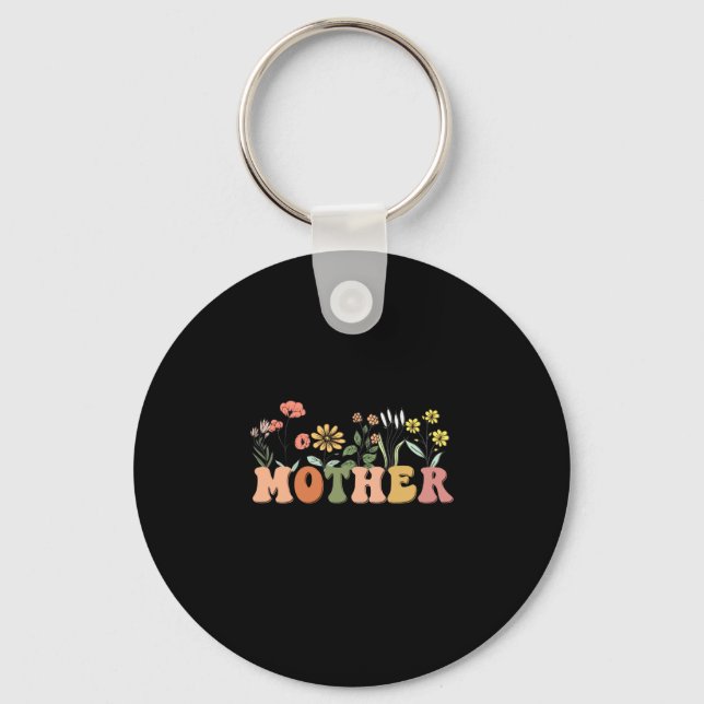 Bröllopsdusch för mamma från brudgummens mor nyckelring (Framsida)