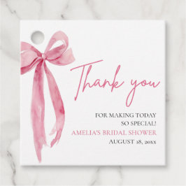 Bröllopsdusch för Rosenskärma som knyter knuten Gåvor Etiketter