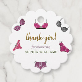 Bröllopsdusch för underkläder gåvor etiketter